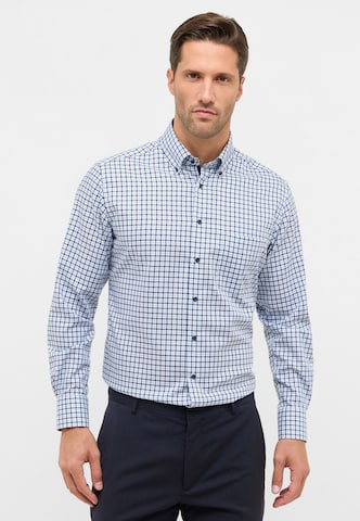 ETERNA Regular fit Zakelijk overhemd in Blauw: voorkant