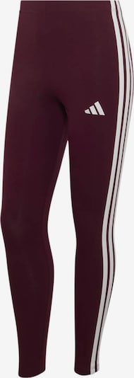 ADIDAS SPORTSWEAR Sportske hlače 'Essentials' veličine XS u bordo / bijela, Pregled proizvoda