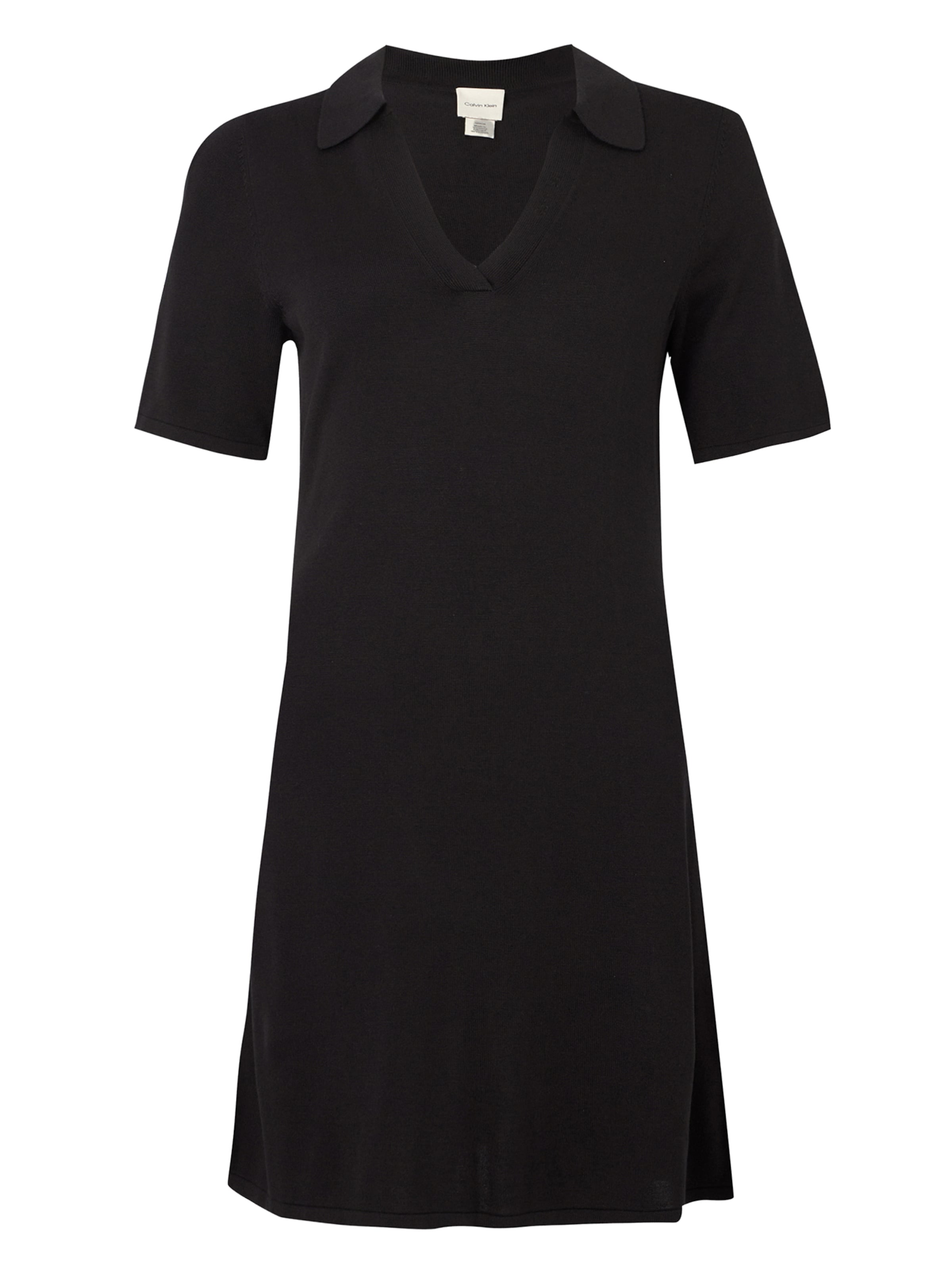 Calvin Klein Pletené šaty - Čierna: predná strana