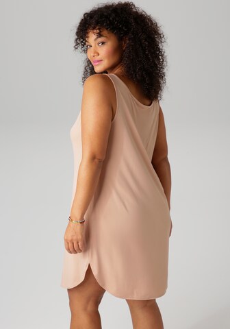 Aniston Dress in Beige