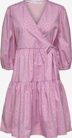 Robe 'Lise' SELECTED FEMME en rose : devant