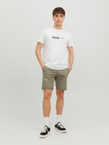 JACK & JONES Normální Chino kalhoty 'DAVE' – zelená