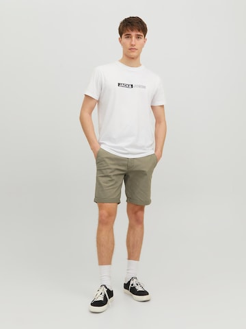 JACK & JONES Szabványos Chino nadrág 'DAVE' - zöld