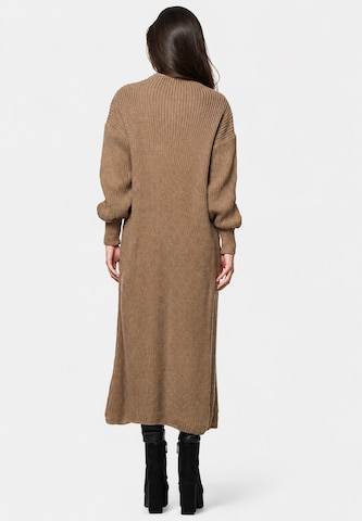 Manteau en tricot Elara en marron