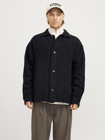JACK & JONES Regular fit Overhemd in Zwart: voorkant