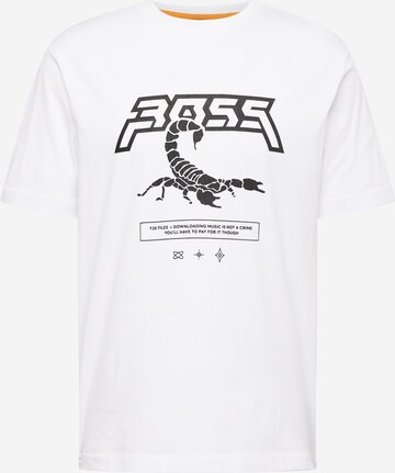 BOSS - Camisa 'TeScorpion' em branco: frente