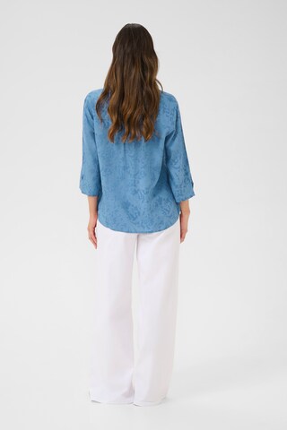 Cream Bluse 'Tiah' in Blau