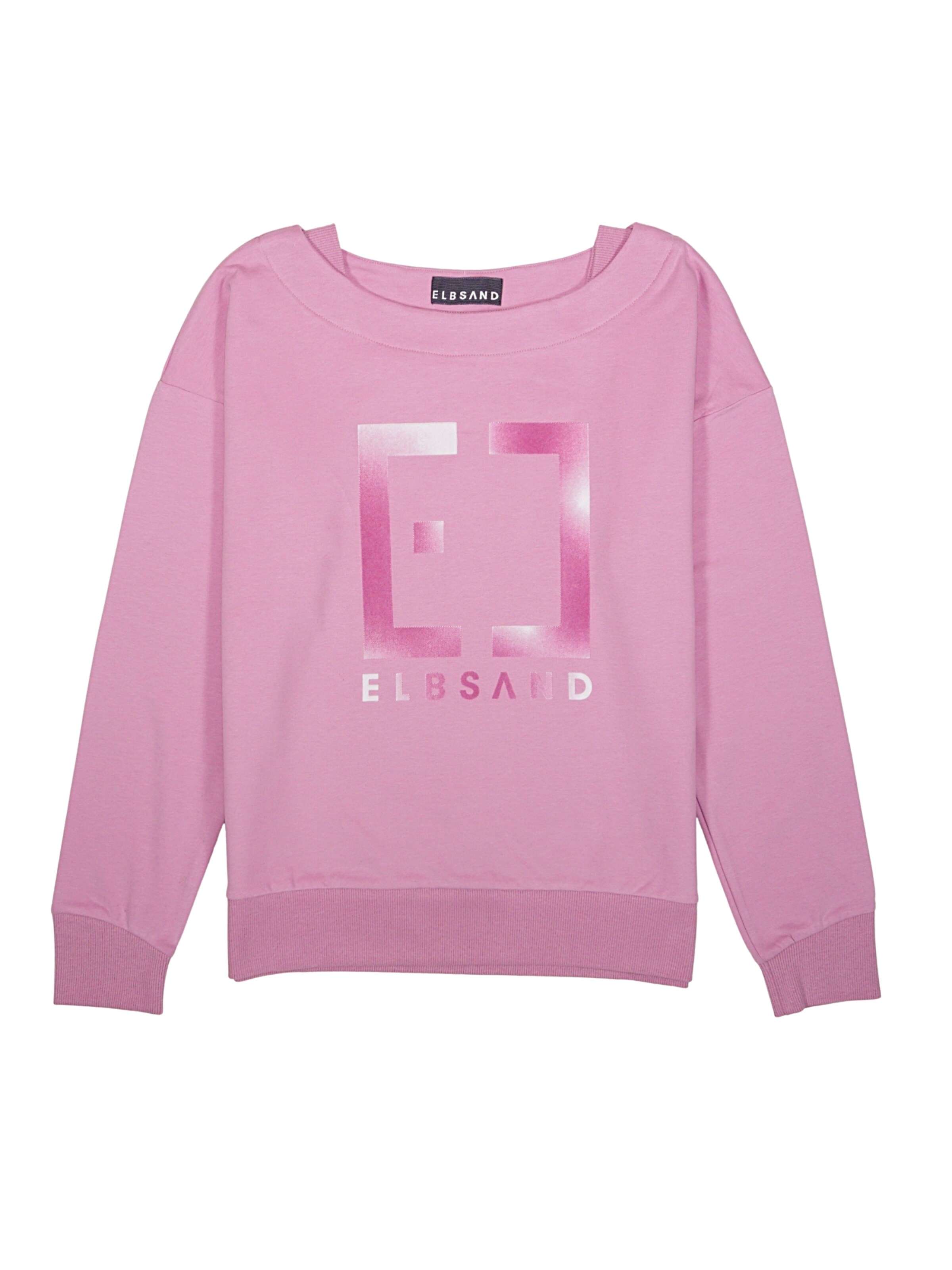 Sweat-shirt 'Fionna' Elbsand en rose : devant