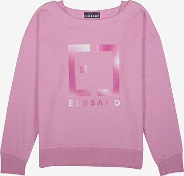 Sweat-shirt 'Fionna' Elbsand en rose : devant