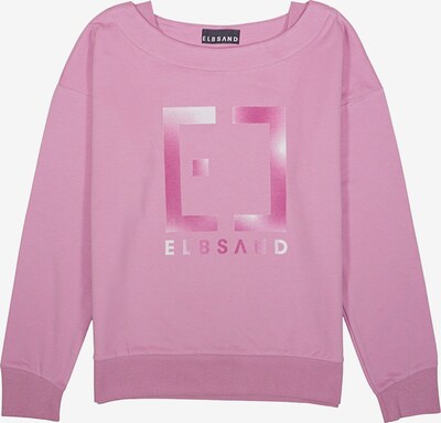 Elbsand Sweatshirt 'Fionna' in rosa / weiß, Produktansicht