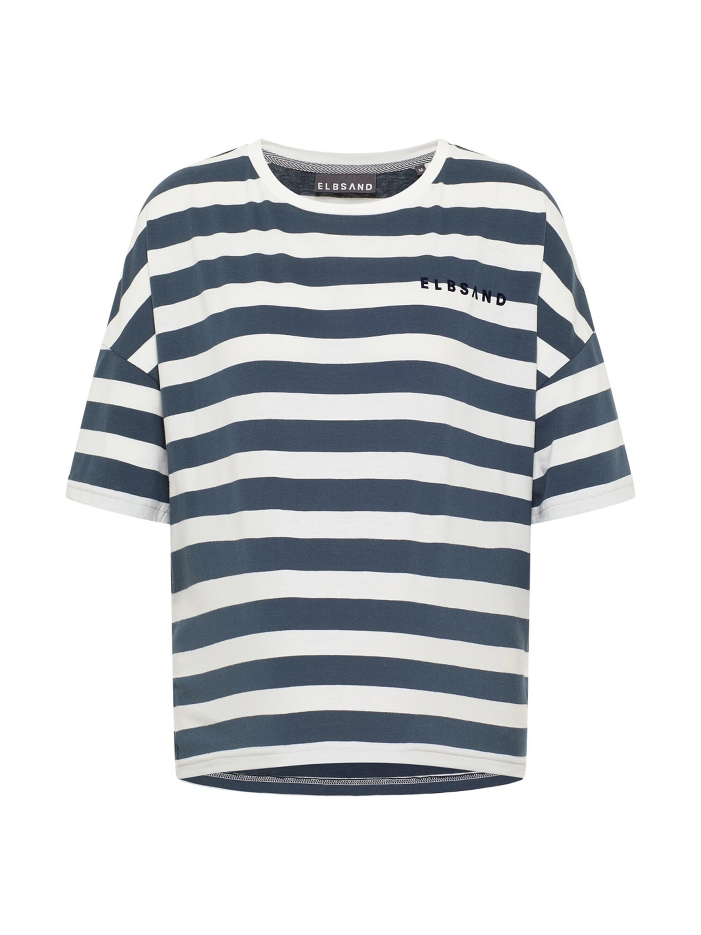Elbsand T-shirt 'Dima' en M en bleu foncé / noir / blanc, Vue avec produit
