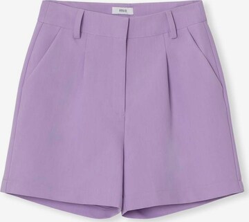 Envii Regular Pleat-Front Pants 'Milan' in Purple: front