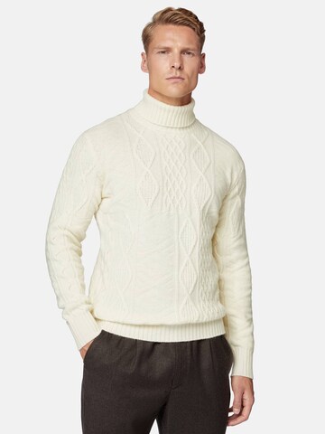 Boggi Milano Pullover in Weiß: Vorderseite