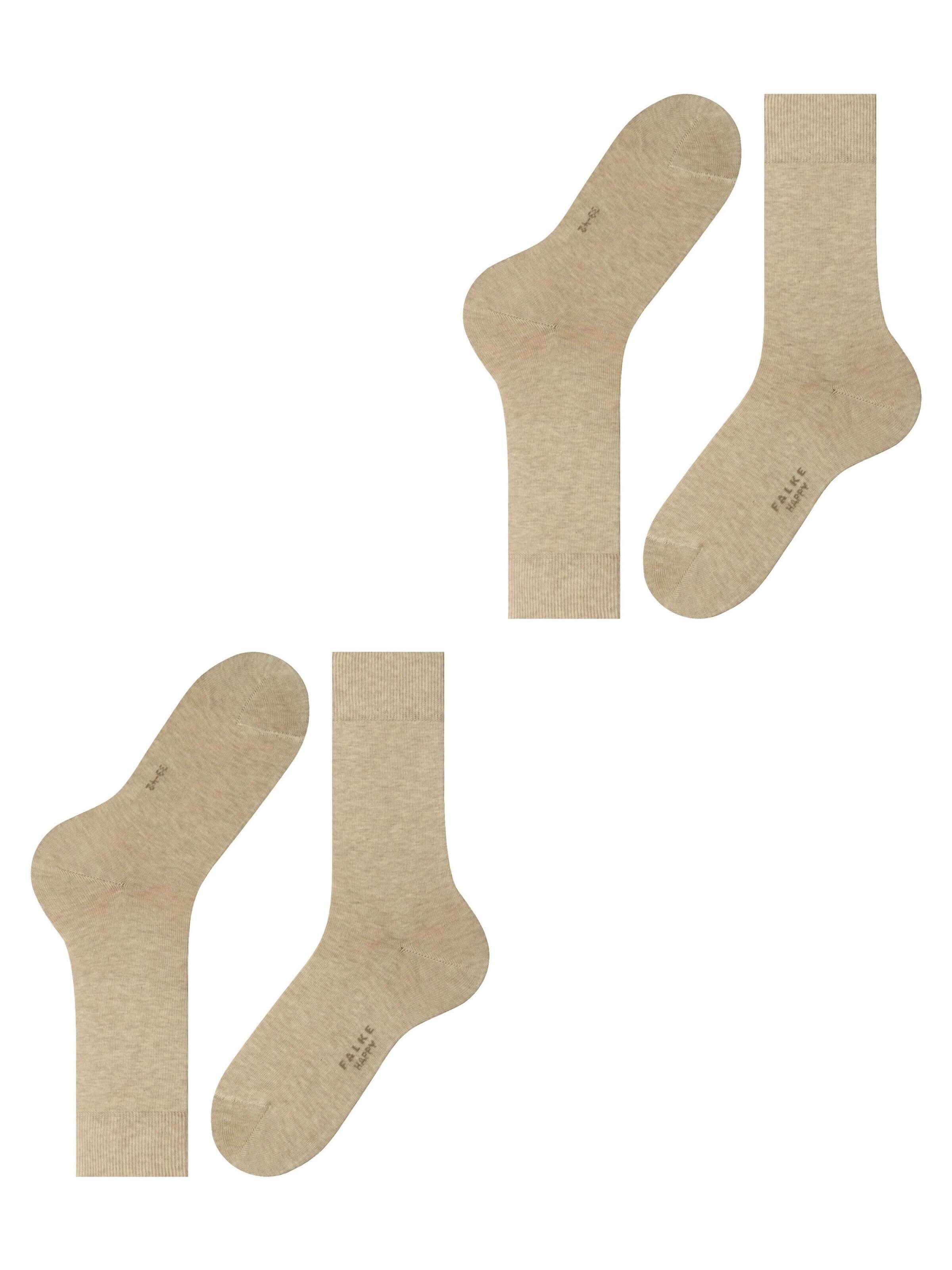 FALKE Socks 'Happy 2-Pack' in Beige