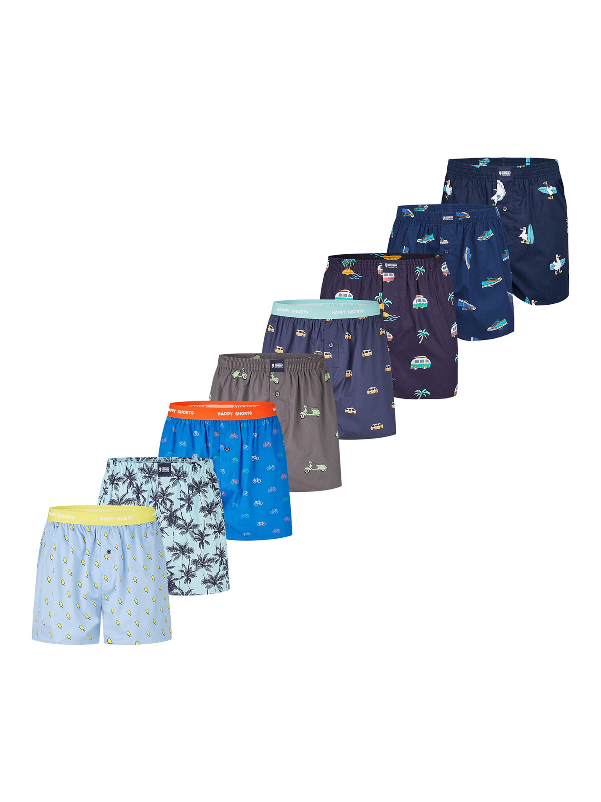 Boxers ' Motiv Mix ' Happy Shorts en mélange de couleurs : devant
