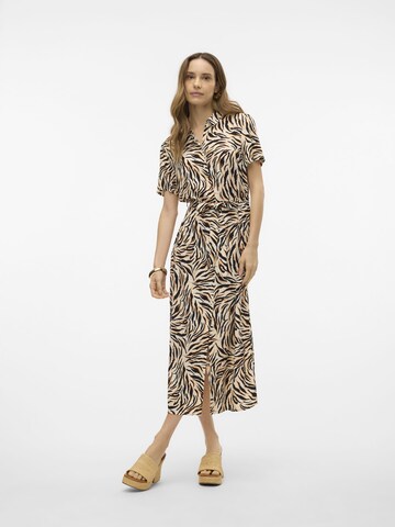 VERO MODA Shirt dress 'Easy Joy' in Beige