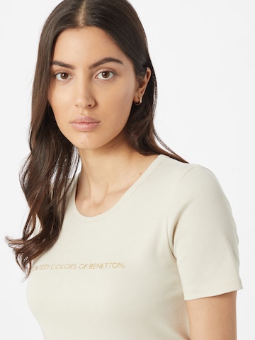 UNITED COLORS OF BENETTON T-Shirt in Beige