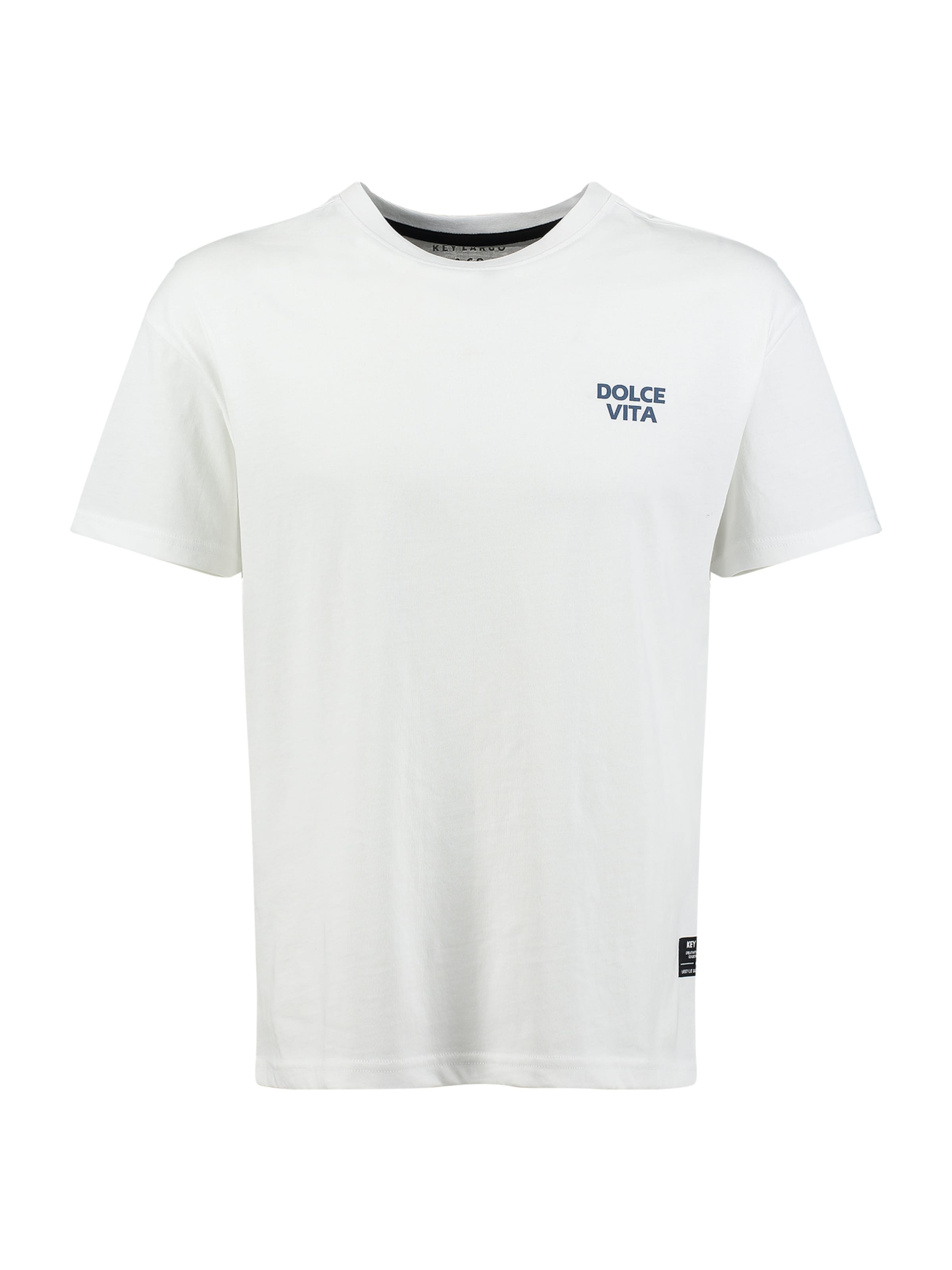 T-Shirt 'KLDolce Vita' Key Largo en blanc : devant