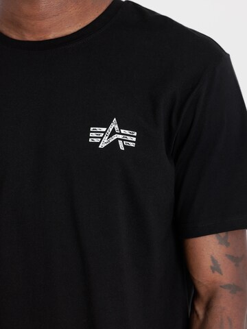 ALPHA INDUSTRIES Póló - fekete