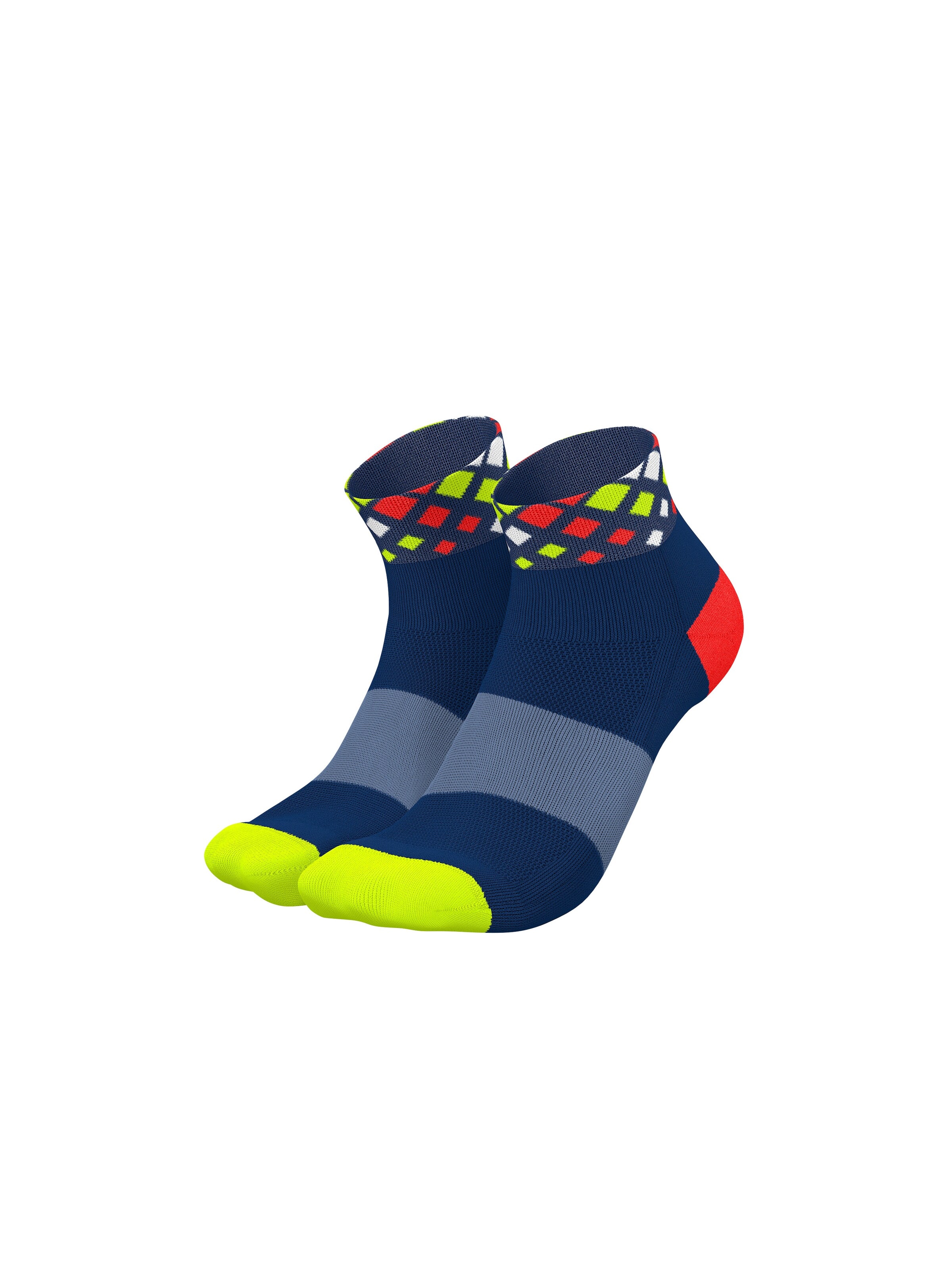 INCYLENCE Athletic Socks 'CRYSTALS SHORT' in Blue: front