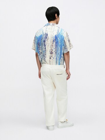 Carlo Colucci Loosefit Hose 'Fattor' in Weiß