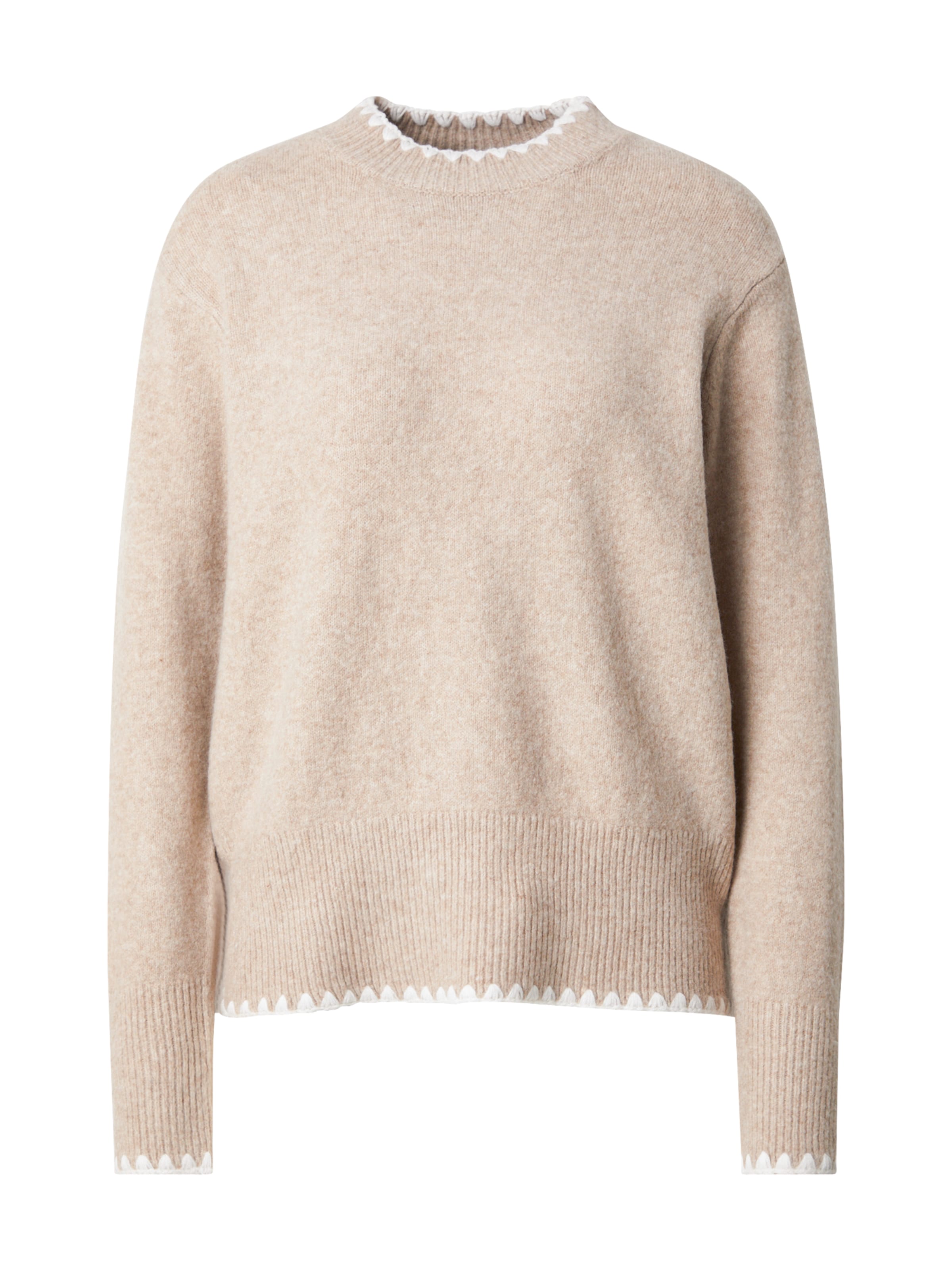 VILA Pullover 'VIHEFNA' in Beige: Vorderseite