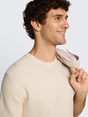 TOM TAILOR DENIM Pullover in Weiß