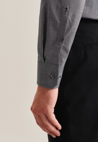 SEIDENSTICKER Slim fit Business Shirt in Grey