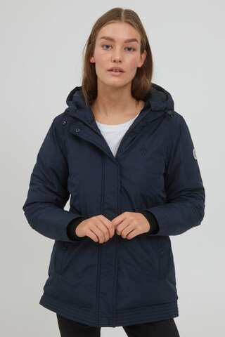 Oxmo Winterjas 'Jytte' in Blauw: voorkant