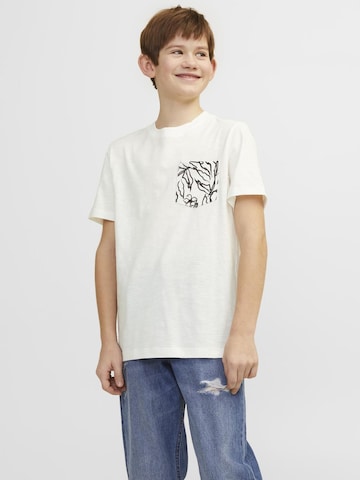 T-Shirt Jack & Jones Junior en blanc : devant