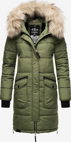MARIKOO Χειμερινό παλτό 'Chaskaa' σε πράσινο: μπροστά
