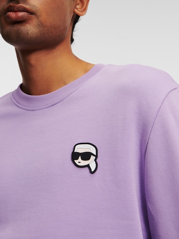 Karl Lagerfeld Sweatshirt 'Ikonik 2.0' i lilla