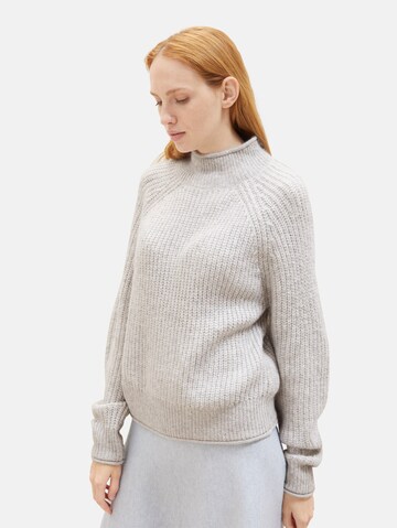 TOM TAILOR DENIM Pullover in Grau