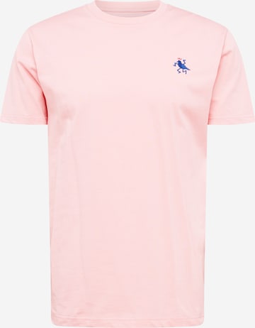 T-Shirt 'Dance Gull' Cleptomanicx en rose : devant