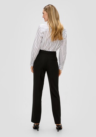 s.Oliver BLACK LABEL Regular Pantalon in Zwart