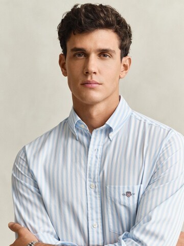 GANT Regular fit Overhemd in Blauw