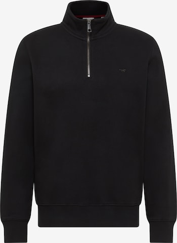 MUSTANG Sweatshirt 'Franklin' in Schwarz: Vorderseite