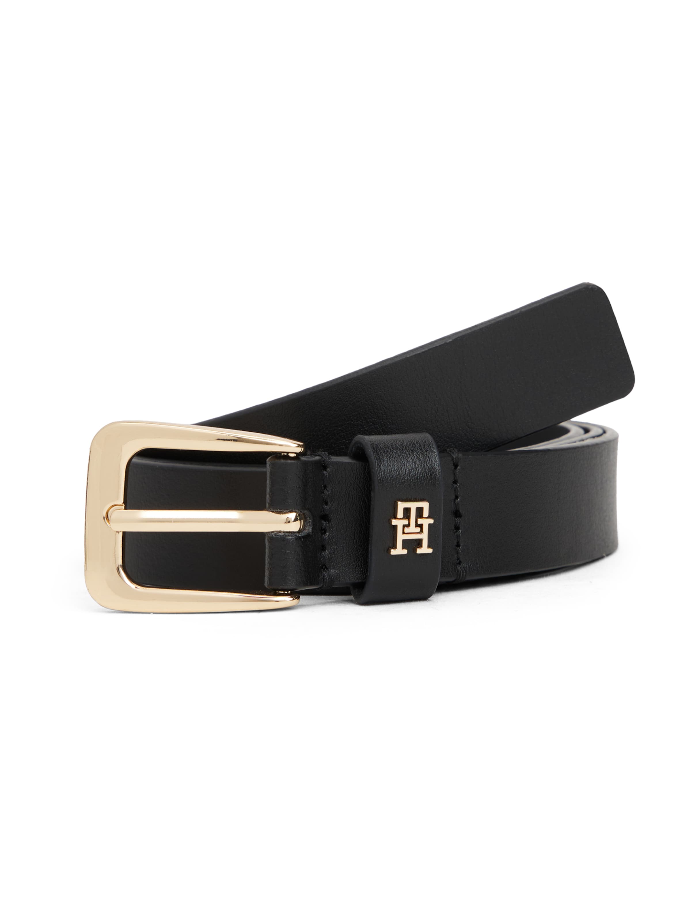 Curea 'Libre 2.5' de la TOMMY HILFIGER pe negru: față