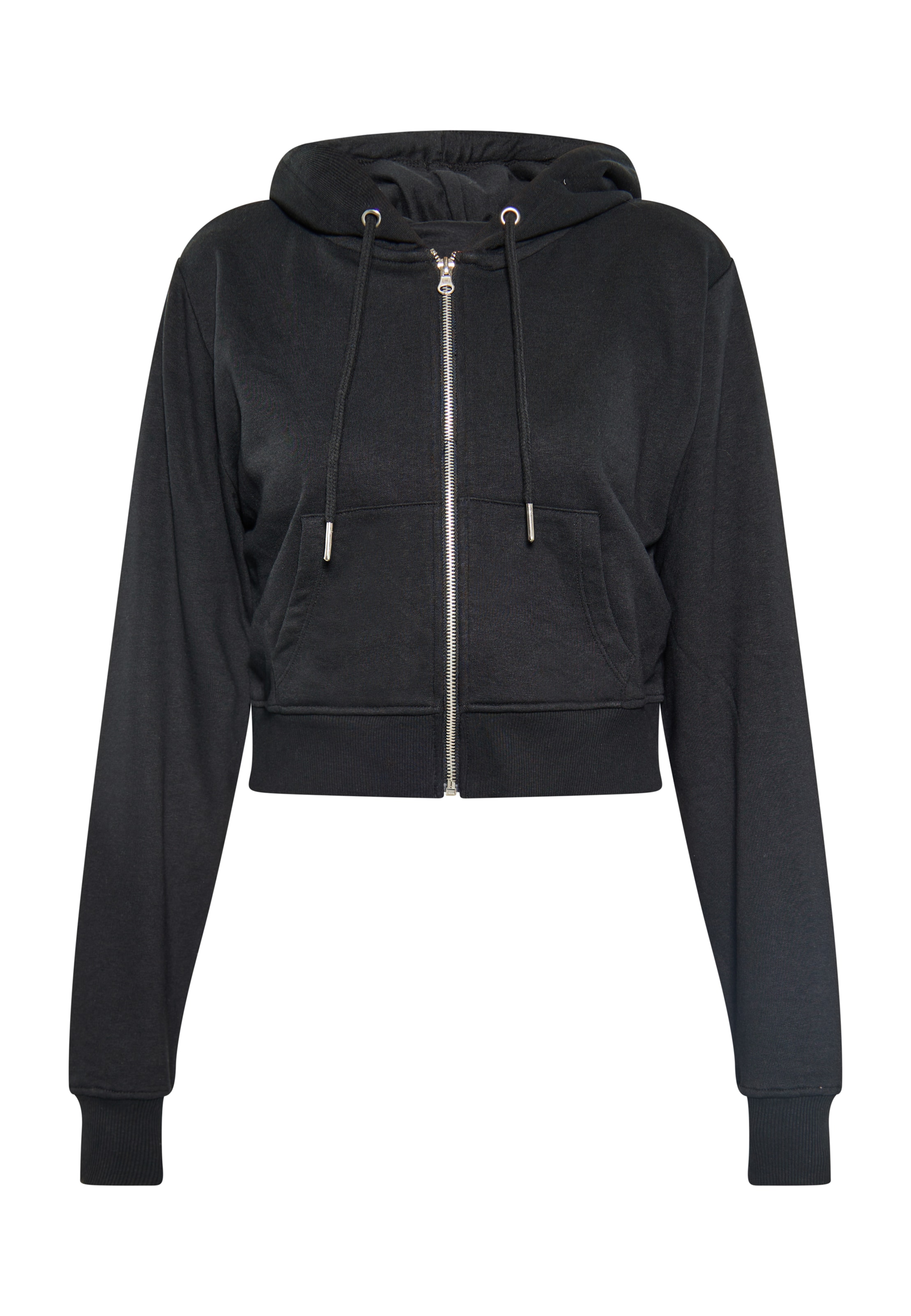 swirly Кофта на молнии в Черный: спереди