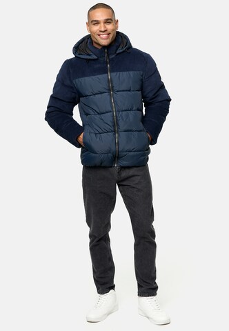 INDICODE JEANS Winterjacke ' INLockly ' in Blau