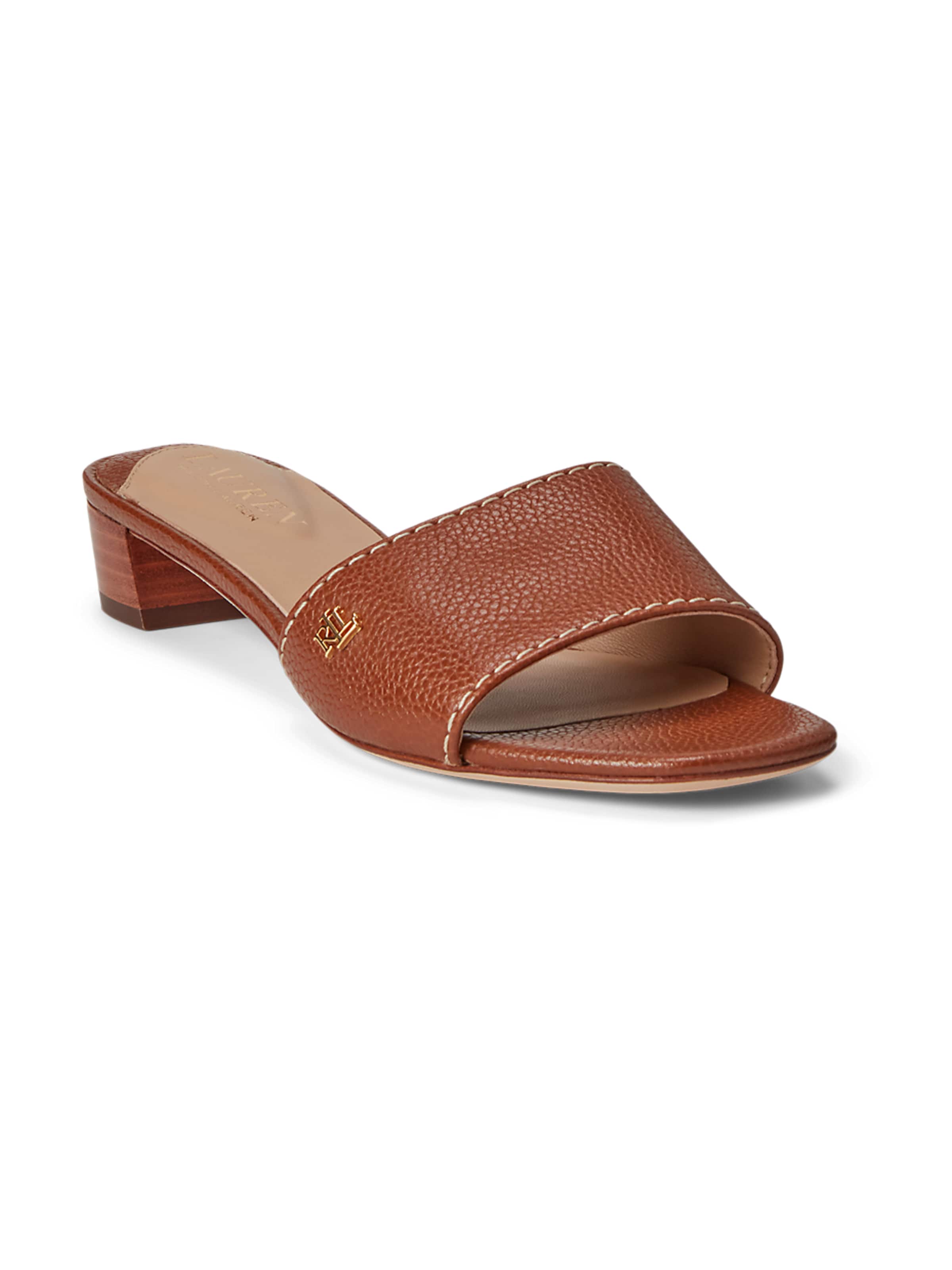 Lauren Ralph Lauren Pantolette 'FAY' in Braun: Vorderseite