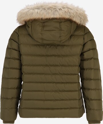 Tommy Jeans Curve Between-Season Jacket 'Essential' in Green