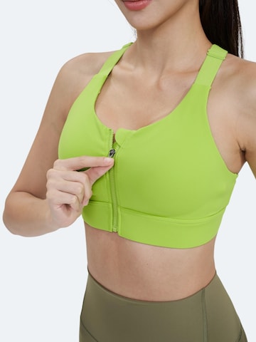 mymotus Korzetová Sportovní podprsenka 'mymotus®, ladies high performance Bra, FB131' – zelená: přední strana