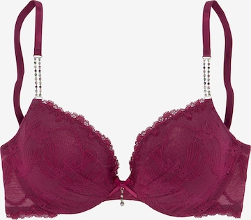 LASCANA Push-up BH in Rot: predná strana