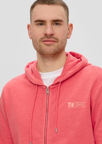 s.Oliver Red Label Big & Tall Sweatjacke in Rot