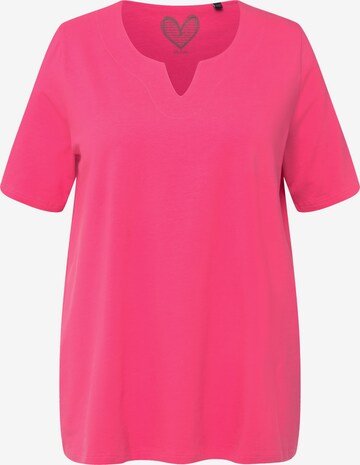 Ulla Popken Shirt in Roze: voorkant