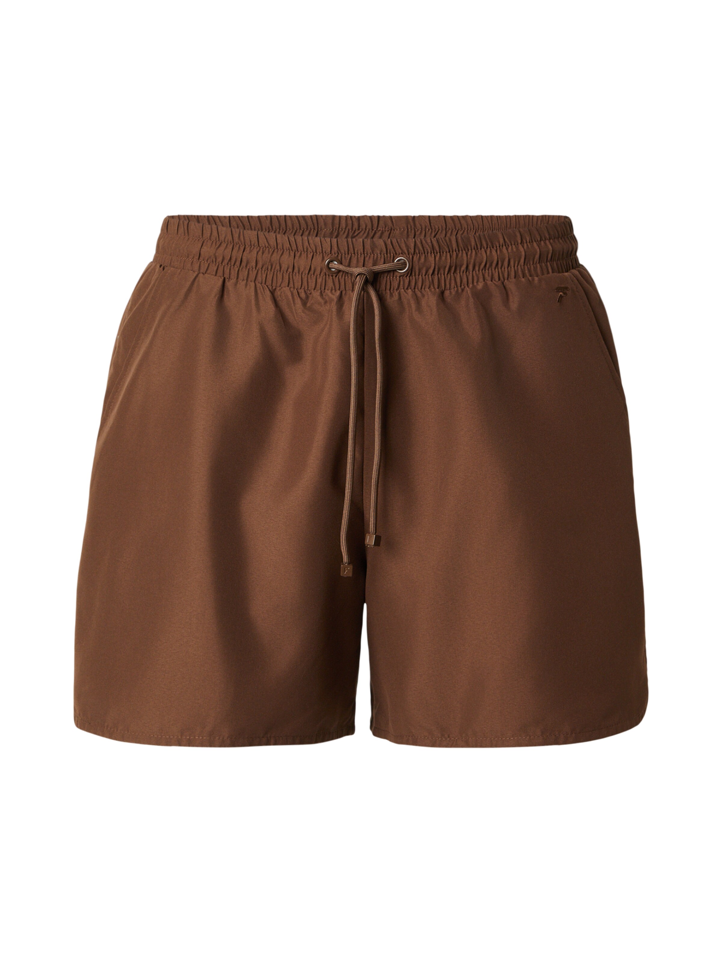 DAN FOX APPAREL Badeshorts 'Faris' in braun, Produktansicht