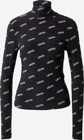 LEVI'S ® Särk 'Graphic Second Skin Turtleneck', värv must: eest vaates