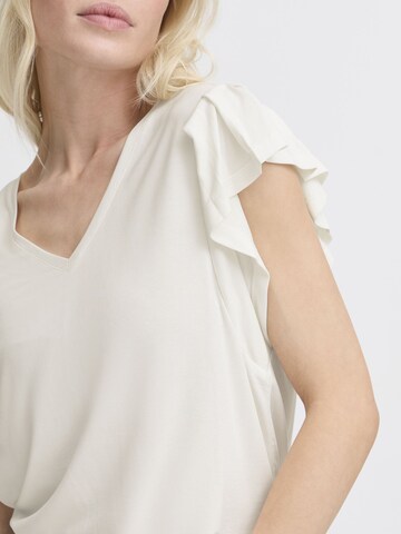 b.young Shirt ' BYPERL RUFFLE ' in White