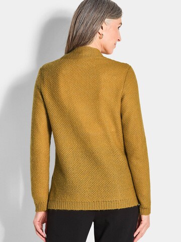 Goldner Strickjacke in Gelb